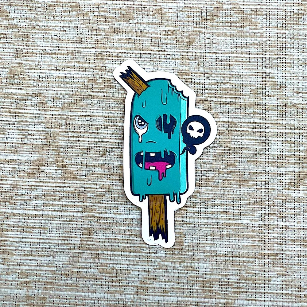 Popsicle Gross Grunge Horror Funky Single Decor Art Sticker